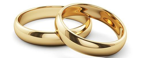 golden wedding rings